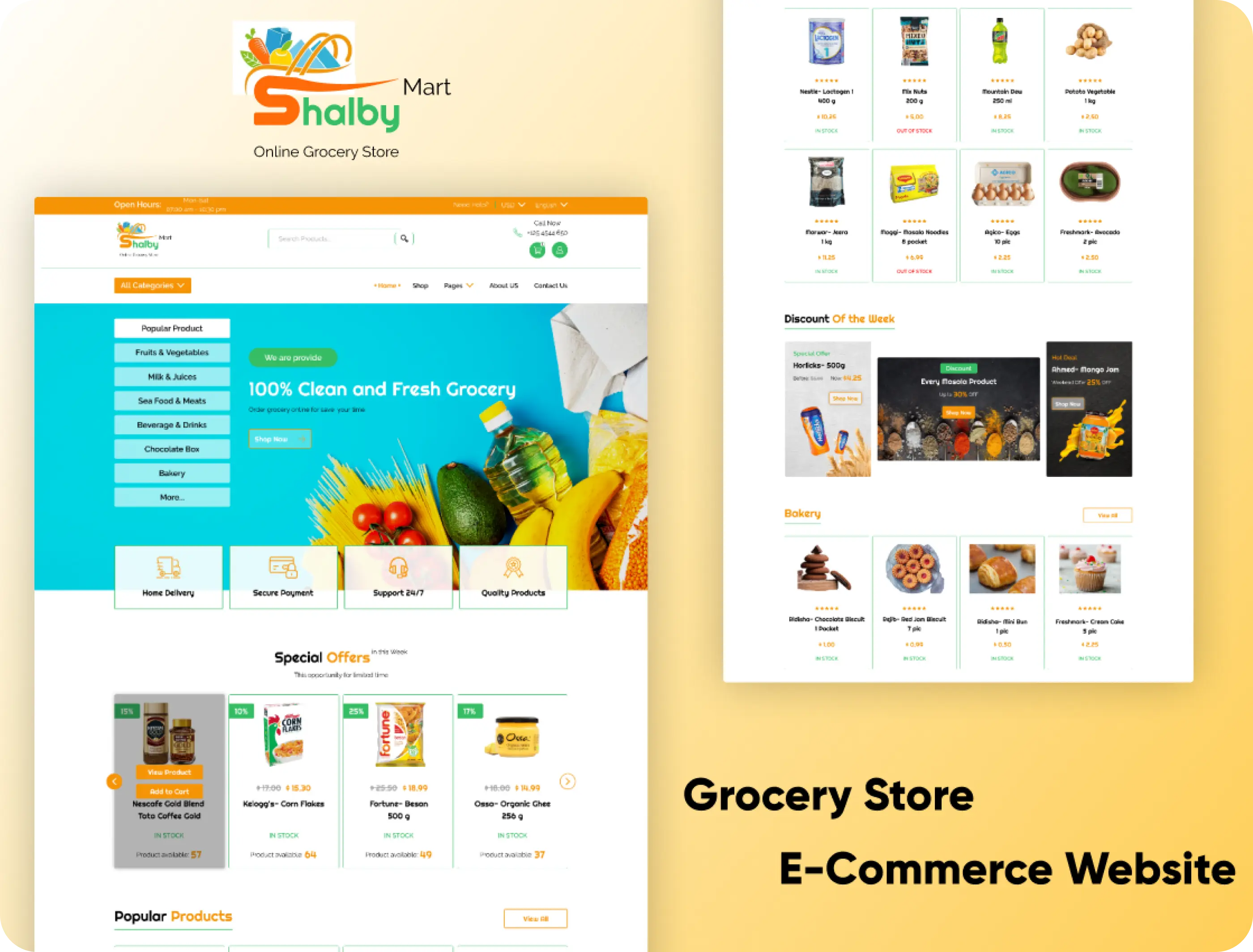 Shalby Mart - Online Grocery Store Website